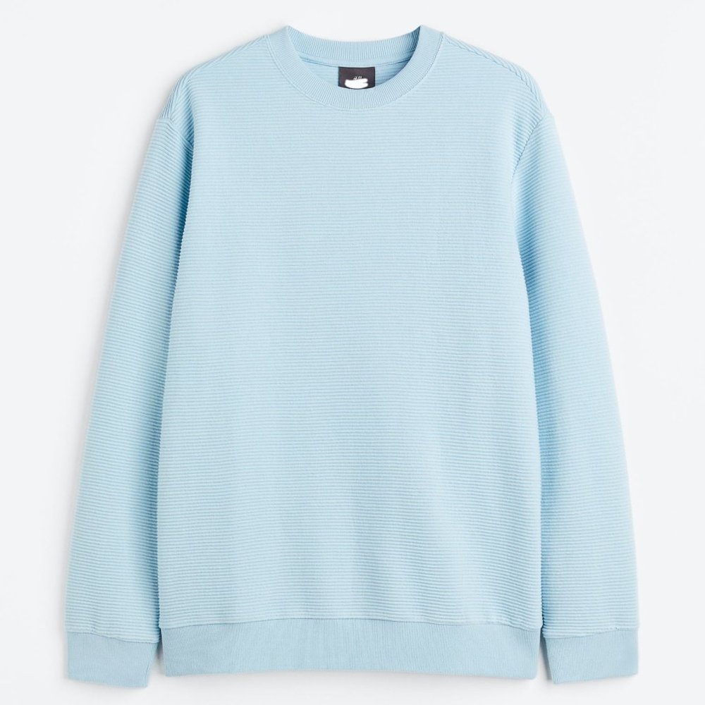 Regular Fit Ribbed Sweatshirt